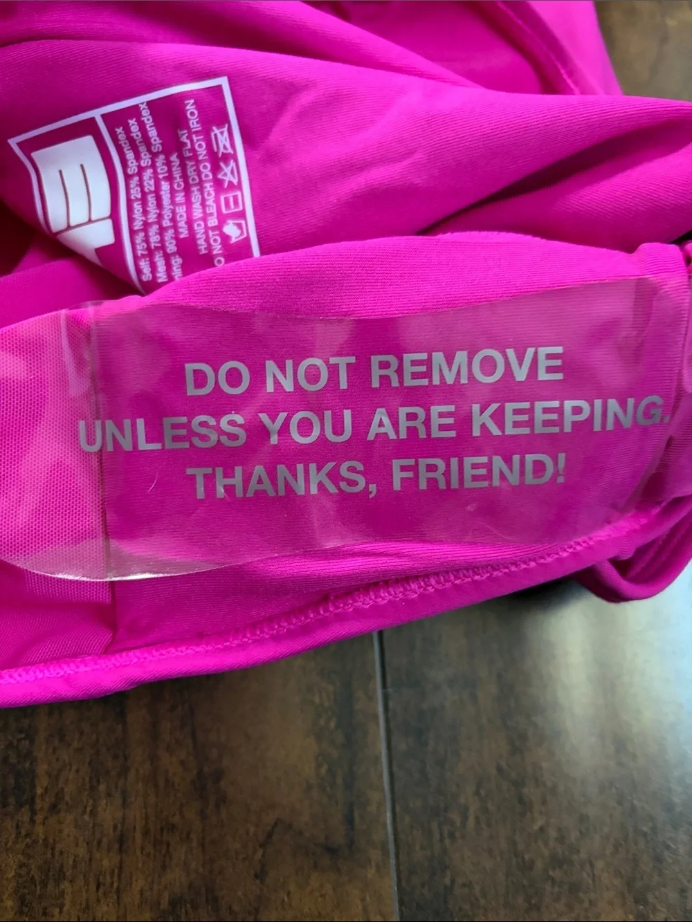 TA3 Pink Plungey XL Short Compression Swimsuit.